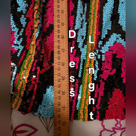 Nasty Gal Vibrant Sequin Mini Dress NWT SIze 6 - Picture 15 of 17